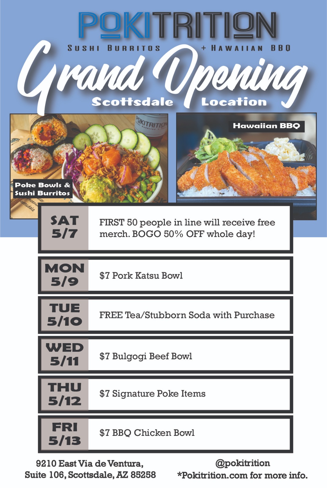 Scottsdale Grand Opening Week Promotions